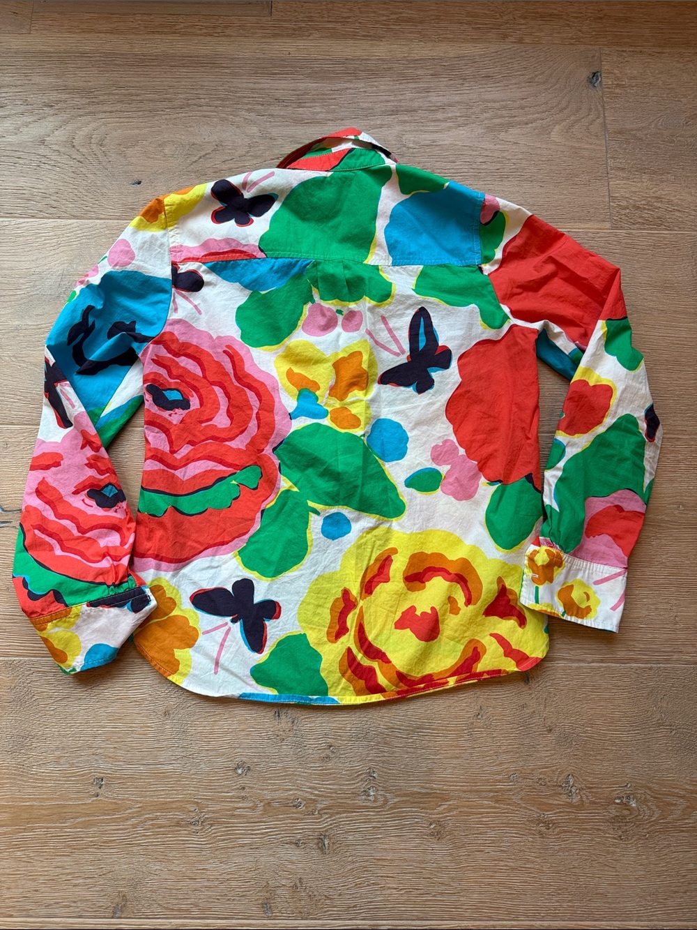 J.Crew Ratti®Jardin Floral Cotton Popover Shirt Colorful Botanical  100% Cotton - Picture 4 of 4